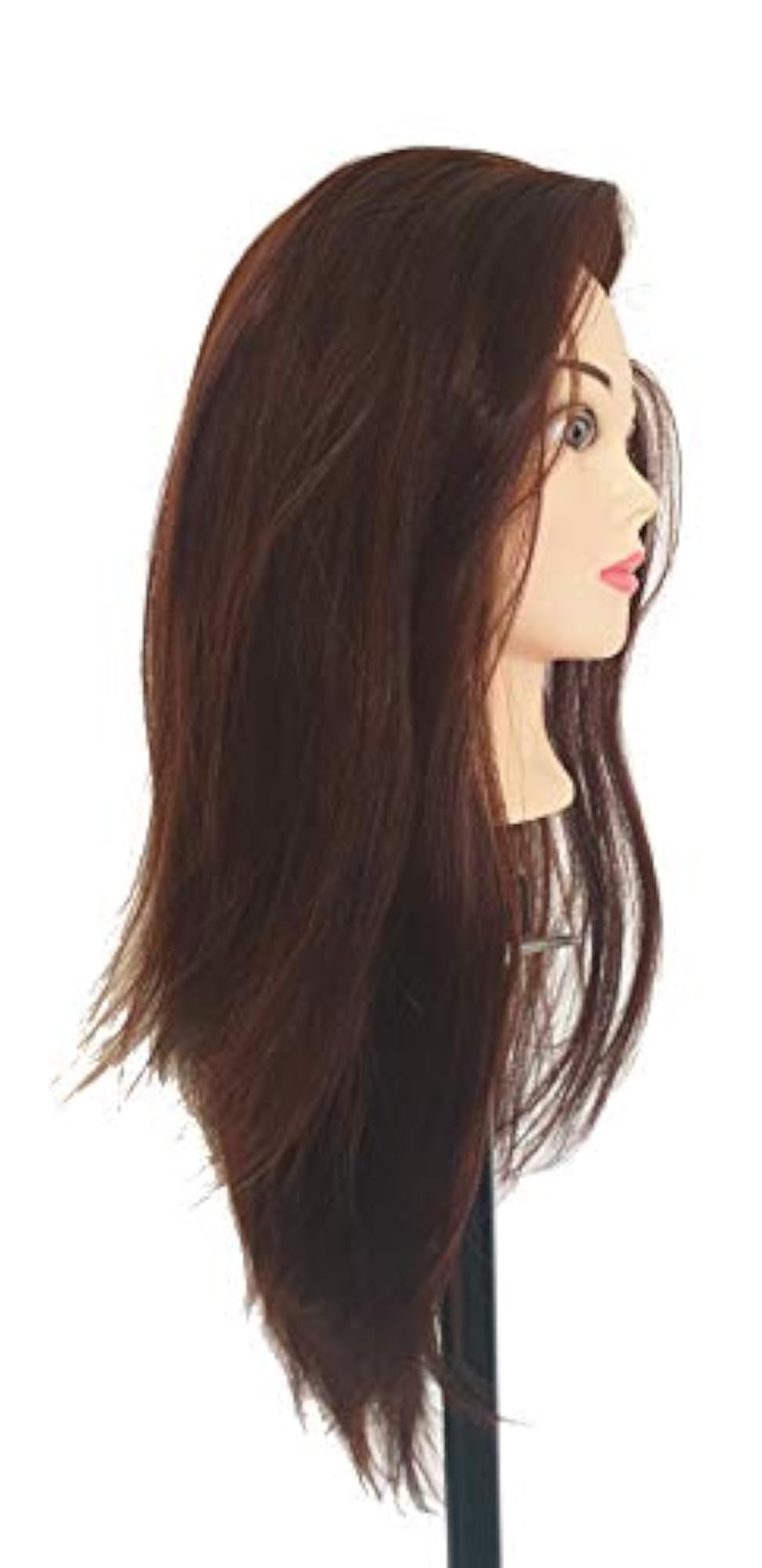 Training Head 22-24'' 100% Human Hair Mannequin Head